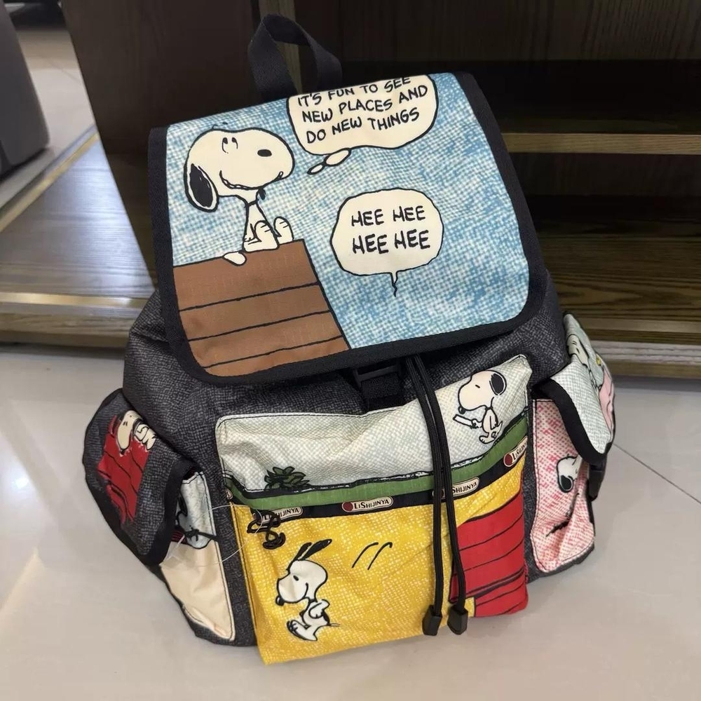 Snoopy Comic Panel Backpack in Multicolor - image 1